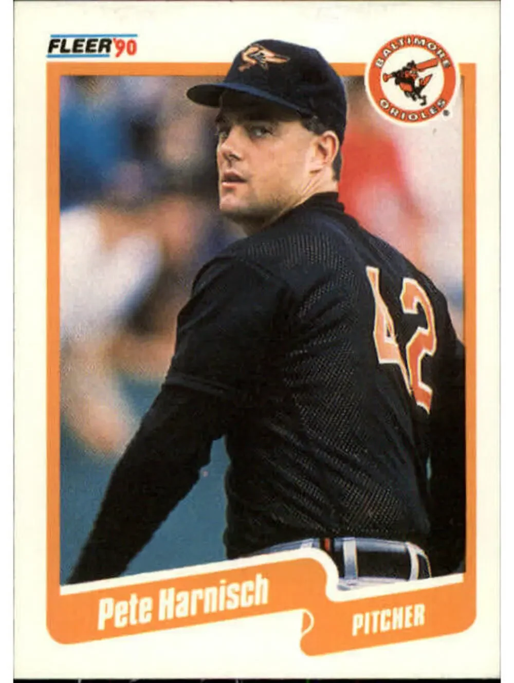1990 Pete Harnisch Fleer Baseball Card #177
